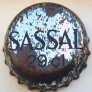 Kronkorken Sassal Schweiz silber Sassal 29cl