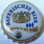 Kronkorken universal Deutschland 2019 2010er weiß Bayrisches Bier einzig in der Welt