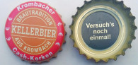 Kronkorken Krombacher Deutschland 2023 2020er ocker Kellerbier Brautradition aus Krombach Krombacher Cash-Korken € € €