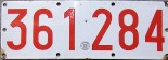 Nummernschilder / Kfz-Kennzeichen Belgien 1926 1920er