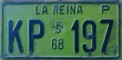 Nummernschilder / Kfz-Kennzeichen Chile 1968 1960er