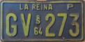 Nummernschilder / Kfz-Kennzeichen Chile 1964 1960er