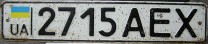 Nummernschilder / Kfz-Kennzeichen Ukraine 1991 1990er