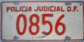 Nummernschilder / Kfz-Kennzeichen Mexiko 1990 1990er Distrito Federal