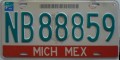 Nummernschilder / Kfz-Kennzeichen Mexiko 1999 1990er Michoacan