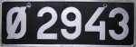 Nummernschilder / Kfz-Kennzeichen Island 1945 1940er