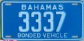 Nummernschilder / Kfz-Kennzeichen Bahamas 1981 1980er Bonded