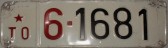 Nummernschilder / Kfz-Kennzeichen Jugoslawien 1961 1960er