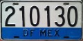 Nummernschilder / Kfz-Kennzeichen Mexiko 1999 1990er Distrito Federal