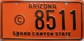 Nummernschilder / Kfz-Kennzeichen USA 1966 1960er Arizona AZ