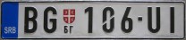 Nummernschilder / Kfz-Kennzeichen Serbien & Montenegro 2010 2010er