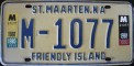Nummernschilder / Kfz-Kennzeichen Niederländische Antillen 1979 1970er St. Maarten