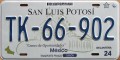 Nummernschilder / Kfz-Kennzeichen Mexiko 2007 2000er San Luis Potosi