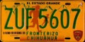 Nummernschilder / Kfz-Kennzeichen Mexiko 2000 2000er Chihuahua Front