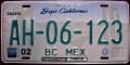 Nummernschilder / Kfz-Kennzeichen Mexiko 2001 2000er Baja California
