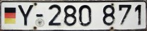 Nummernschilder / Kfz-Kennzeichen Deutschland 1956 1950er