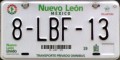 Nummernschilder / Kfz-Kennzeichen Mexiko 2010 2010er Nuevo Leon