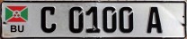 Nummernschilder / Kfz-Kennzeichen Burundi 2009 2000er
