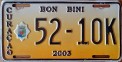 Nummernschilder / Kfz-Kennzeichen Niederländische Antillen 2003 2000er Curacao Bon Bini