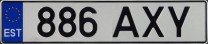 Nummernschilder / Kfz-Kennzeichen Estland 2004 2000er