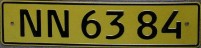 Nummernschilder / Kfz-Kennzeichen Dänemark 1976 1970er