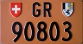 Nummernschilder / Kfz-Kennzeichen Schweiz 1982 1980er