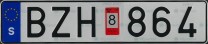 Nummernschilder / Kfz-Kennzeichen Schweden 2002 2000er