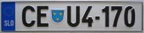 Nummernschilder / Kfz-Kennzeichen Slowenien 2004 2000er