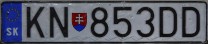 Nummernschilder / Kfz-Kennzeichen Slowakei 2004 2000er