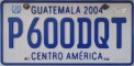 Nummernschilder / Kfz-Kennzeichen Guatemala 2004 2000er