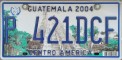 Nummernschilder / Kfz-Kennzeichen Guatemala 2004 2000er