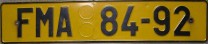 Nummernschilder / Kfz-Kennzeichen Tschechische Republik 1996 1990er