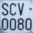 Nummernschilder / Kfz-Kennzeichen Vatikanstadt 1986 1980er