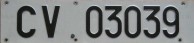 Nummernschilder / Kfz-Kennzeichen Vatikanstadt 1988 1980er