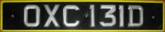 Nummernschilder / Kfz-Kennzeichen Großbritannien 1963 1960er