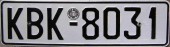Nummernschilder / Kfz-Kennzeichen Griechenland 1983 1980er