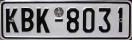 Nummernschilder / Kfz-Kennzeichen Griechenland 1983 1980er