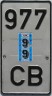 Nummernschilder / Kfz-Kennzeichen Estland 1992 1990er