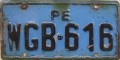 Nummernschilder / Kfz-Kennzeichen Peru 1995 1990er