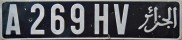 Nummernschilder / Kfz-Kennzeichen Algerien 1964 1960er