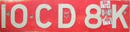 Nummernschilder / Kfz-Kennzeichen Kenia 1985 1980er CD