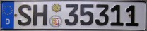 Nummernschilder / Kfz-Kennzeichen Deutschland 1994 1990er
