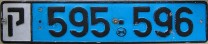 Nummernschilder / Kfz-Kennzeichen Palästinensische Autonom. 1978 1970er Judea & Samira, Qualqila