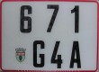 Nummernschilder / Kfz-Kennzeichen Gabun 1989 1980er