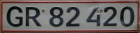 Nummernschilder / Kfz-Kennzeichen Grönland 1976 1970er