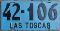Nummernschilder / Kfz-Kennzeichen Argentinien 1942 1940er Santa Fe