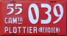 Nummernschilder / Kfz-Kennzeichen Argentinien 1955 1950er Neuquen