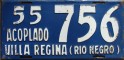 Nummernschilder / Kfz-Kennzeichen Argentinien 1955 1950er Rio Negro