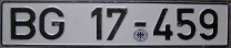 Nummernschilder / Kfz-Kennzeichen Deutschland 1956 1950er