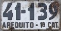 Nummernschilder / Kfz-Kennzeichen Argentinien 1941 1940er Santa Fe